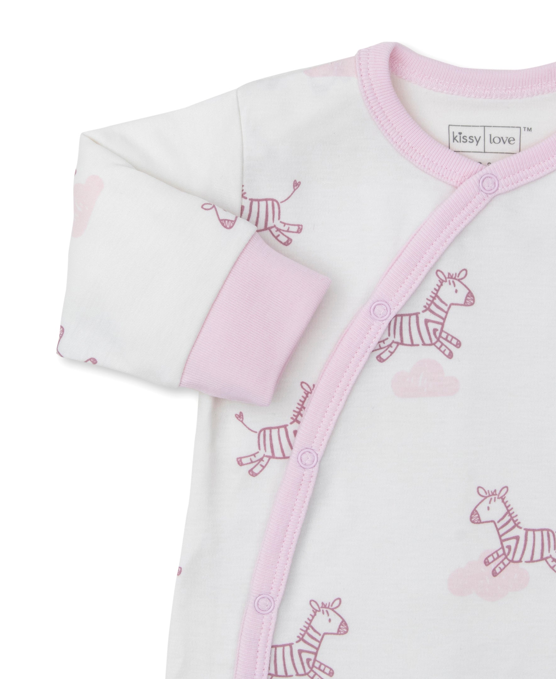 Kissy Love Dreamy Zebras Pink Playsuit - Kissy Kissy