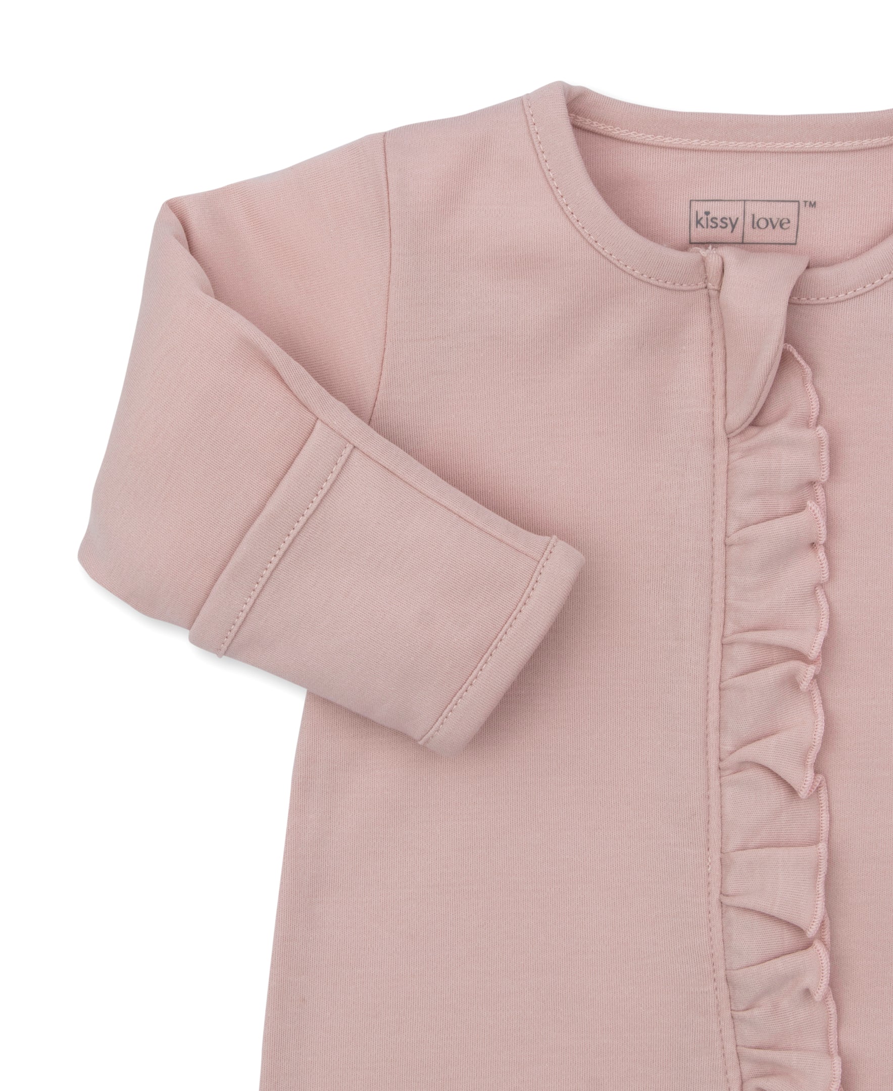 Kissy Love Light Pink Zip Footie - Kissy Kissy