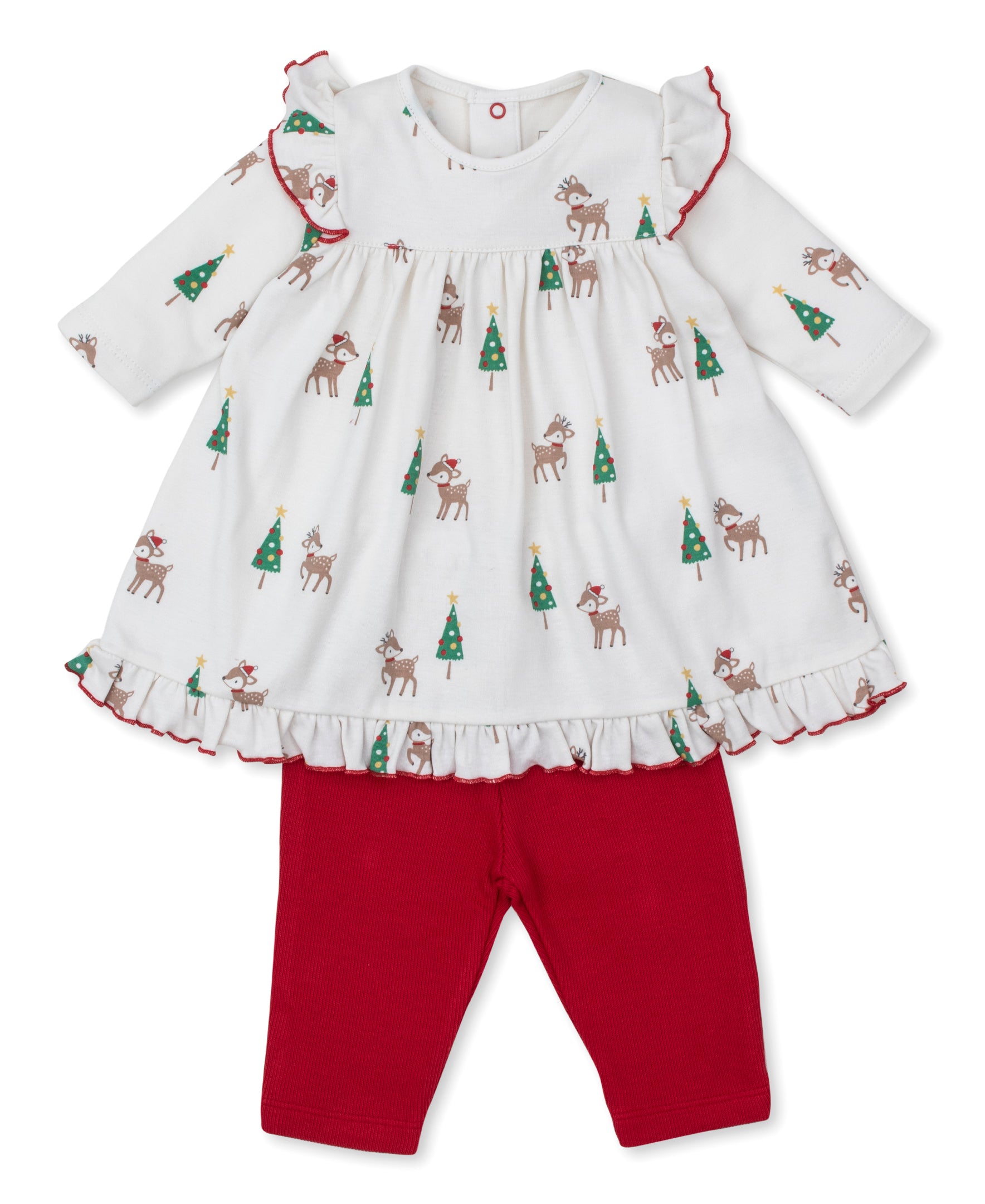 Kissy Love Christmas Deer Cheer Dress Set - Kissy Kissy