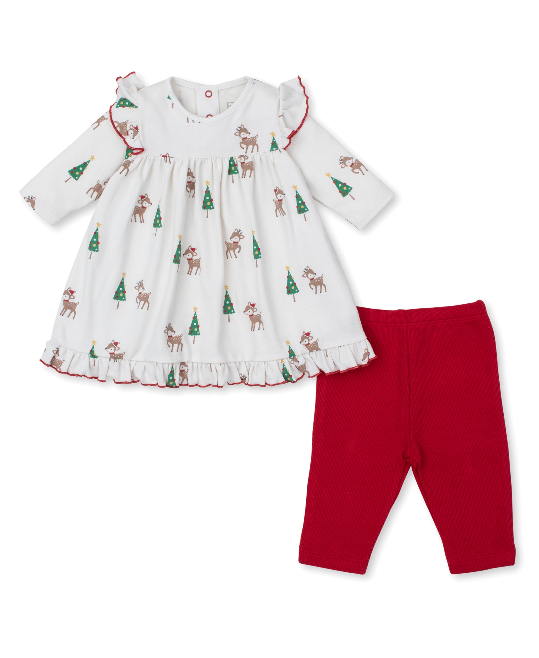 Kissy Love Christmas Deer Cheer Dress Set - Kissy Kissy