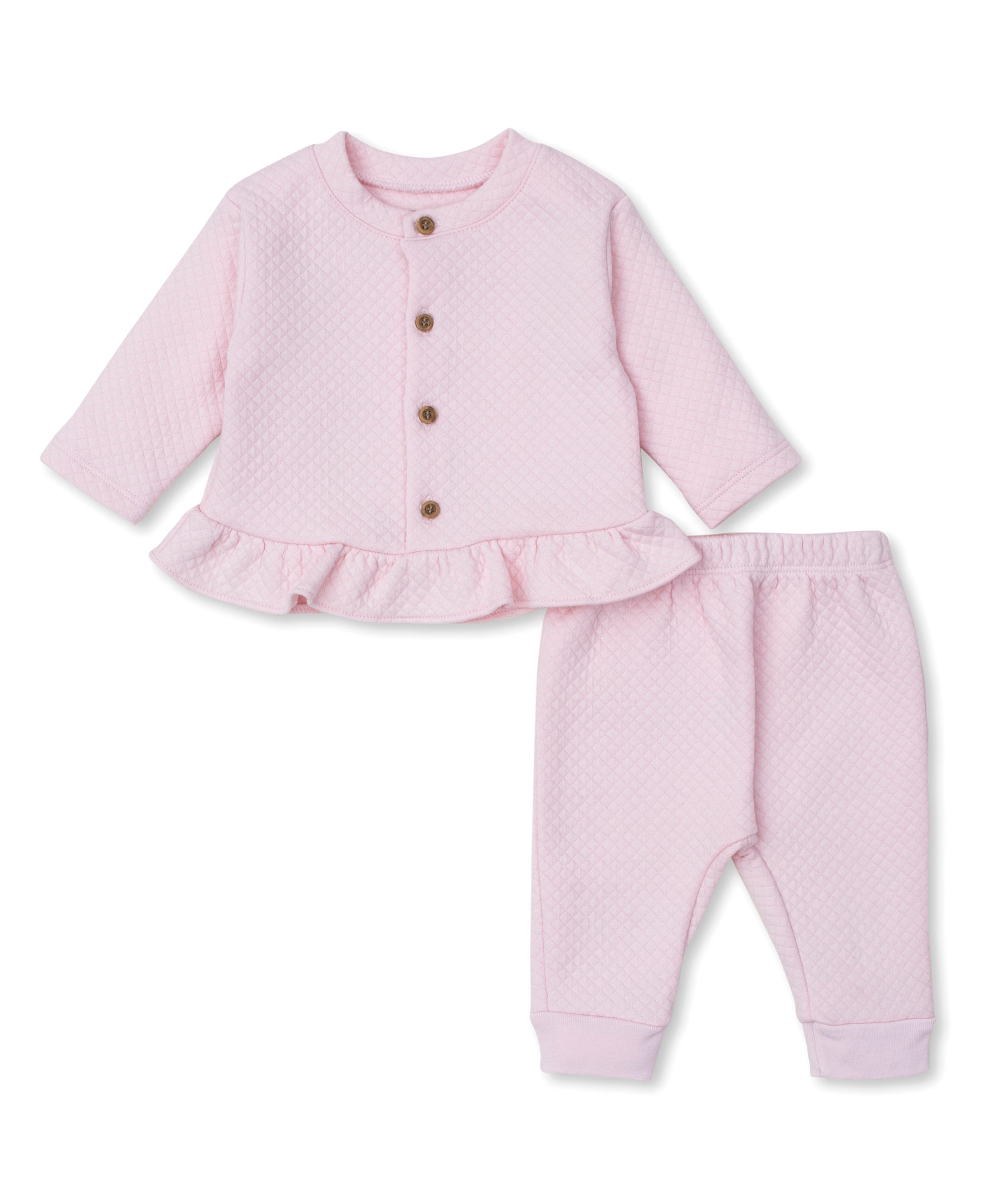 Kissy Love Pink Jacquard Pant Set - Kissy Kissy