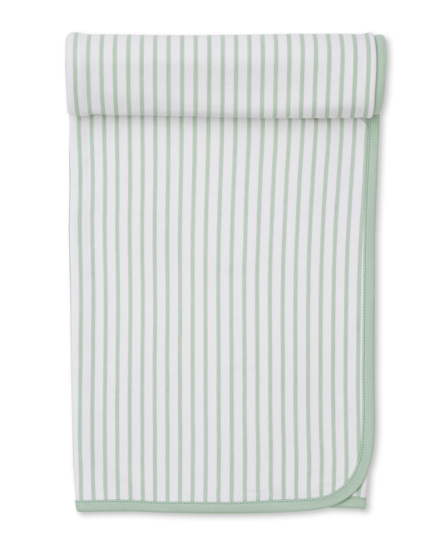 Kissy Love Green Stripe Blanket