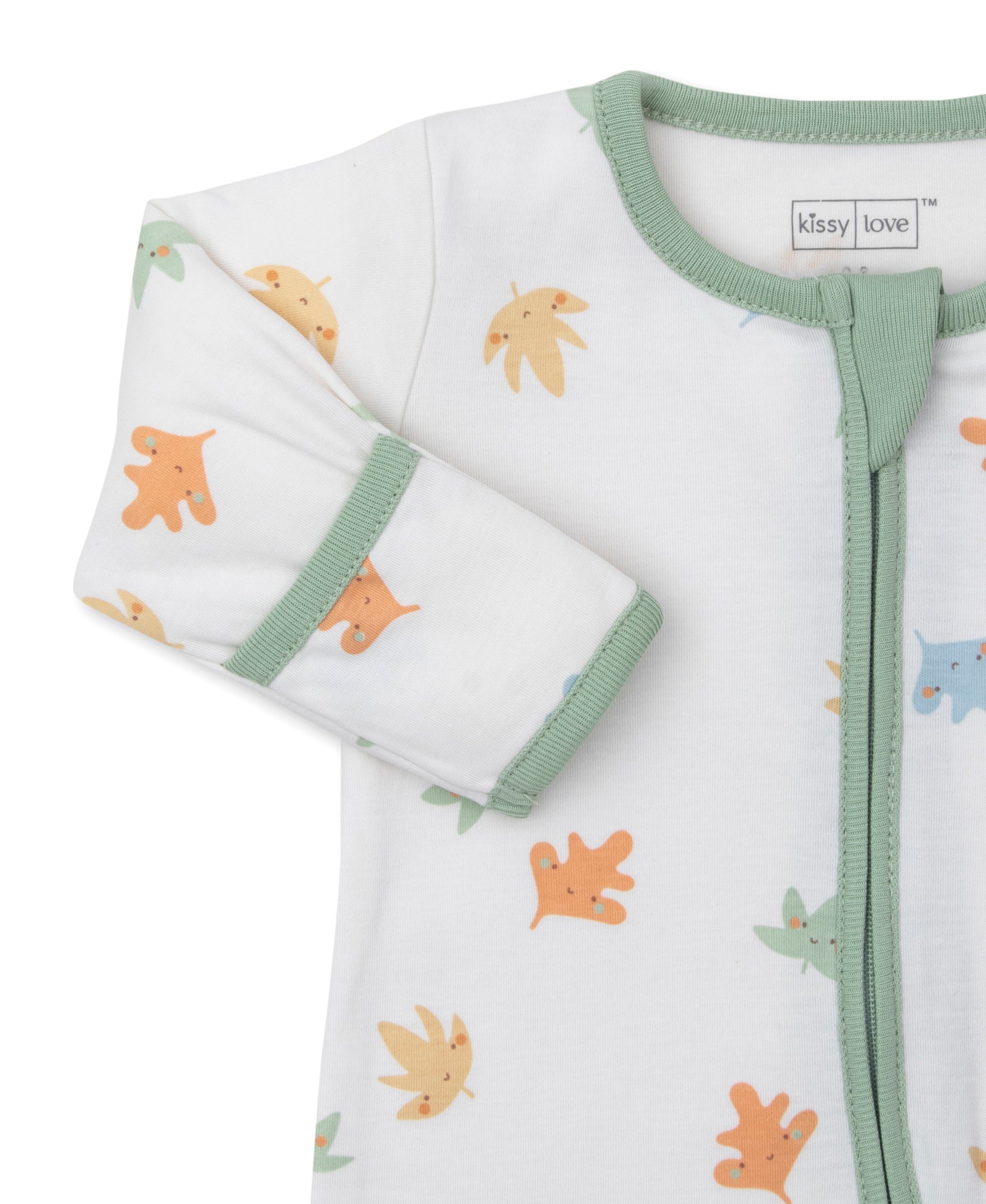 Kissy Love Leafy Breeze Zip Footie - Kissy Kissy