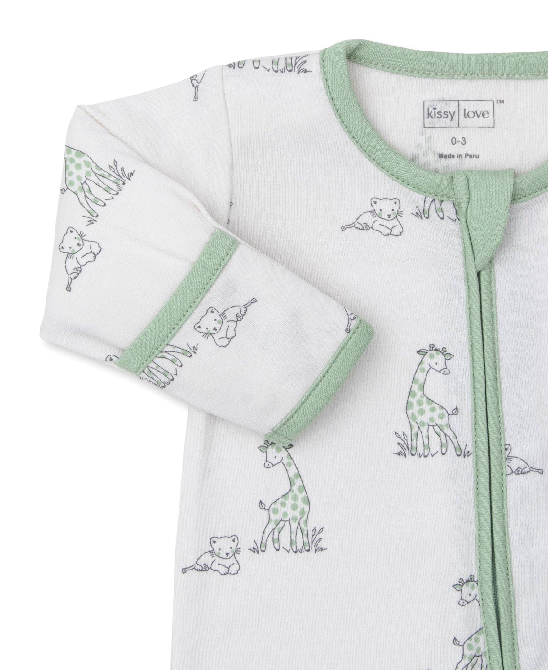 Kissy Love Giraffe Happiness Zip Footie - Kissy Kissy