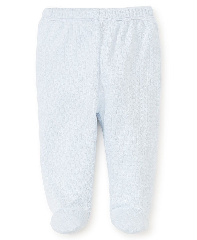 Blue Pointelle Footed Pant - Kissy Kissy