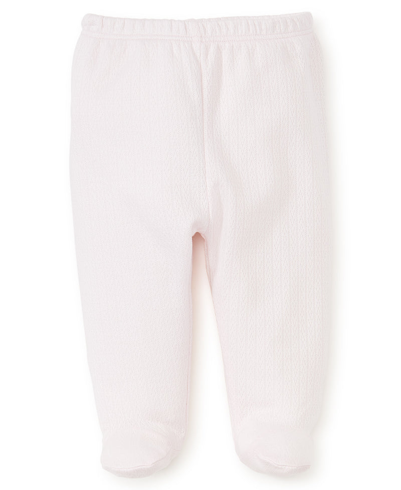 Pink Pointelle Footed Pant - Kissy Kissy