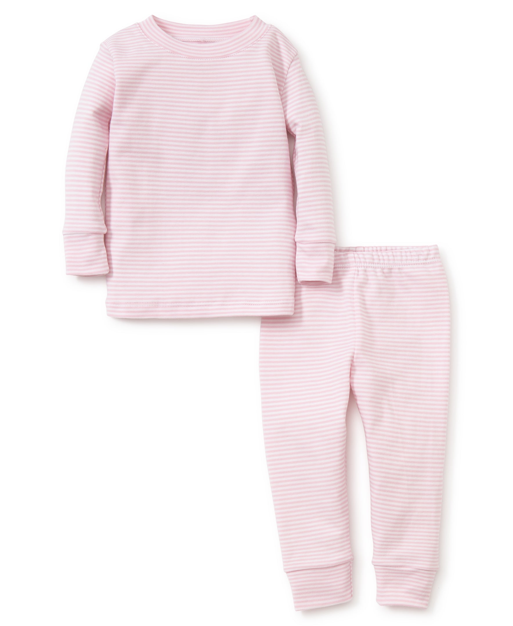 Simple Stripes Pink Toddler Pajama Set - Kissy Kissy