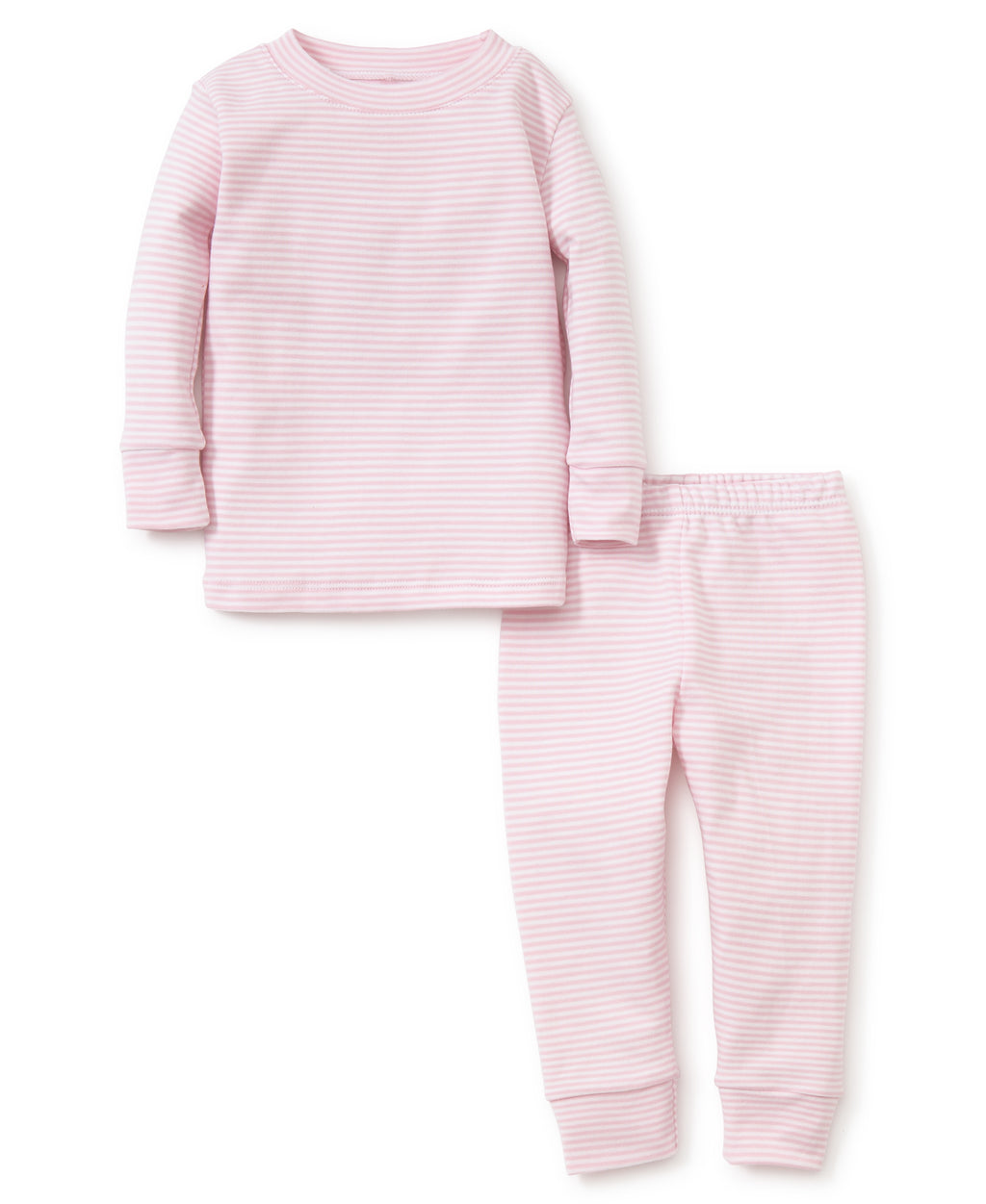 Pink Simple Stripes Toddler Pajama Set - Kissy Kissy