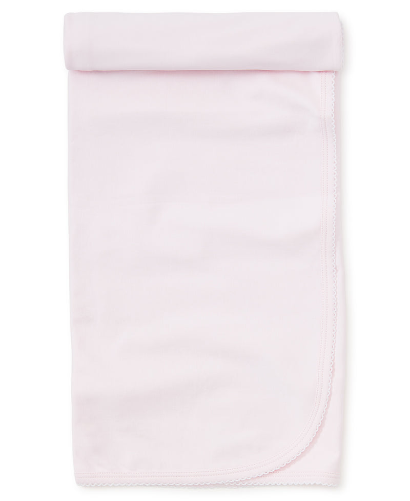 Personalized Pink/White Kissy Basics Blanket - Kissy Kissy