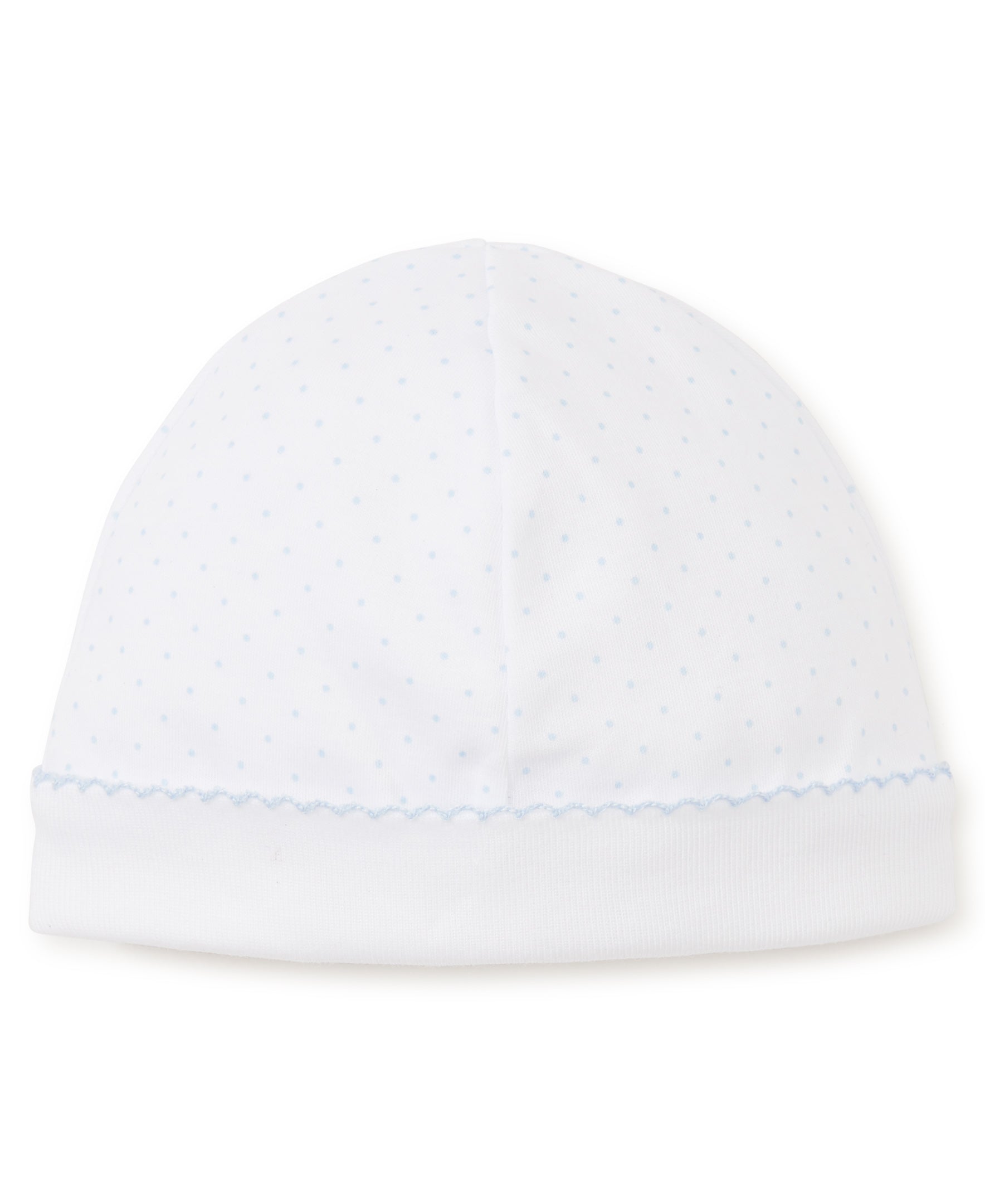 White/Blue New Kissy Dots Print Hat - Kissy Kissy