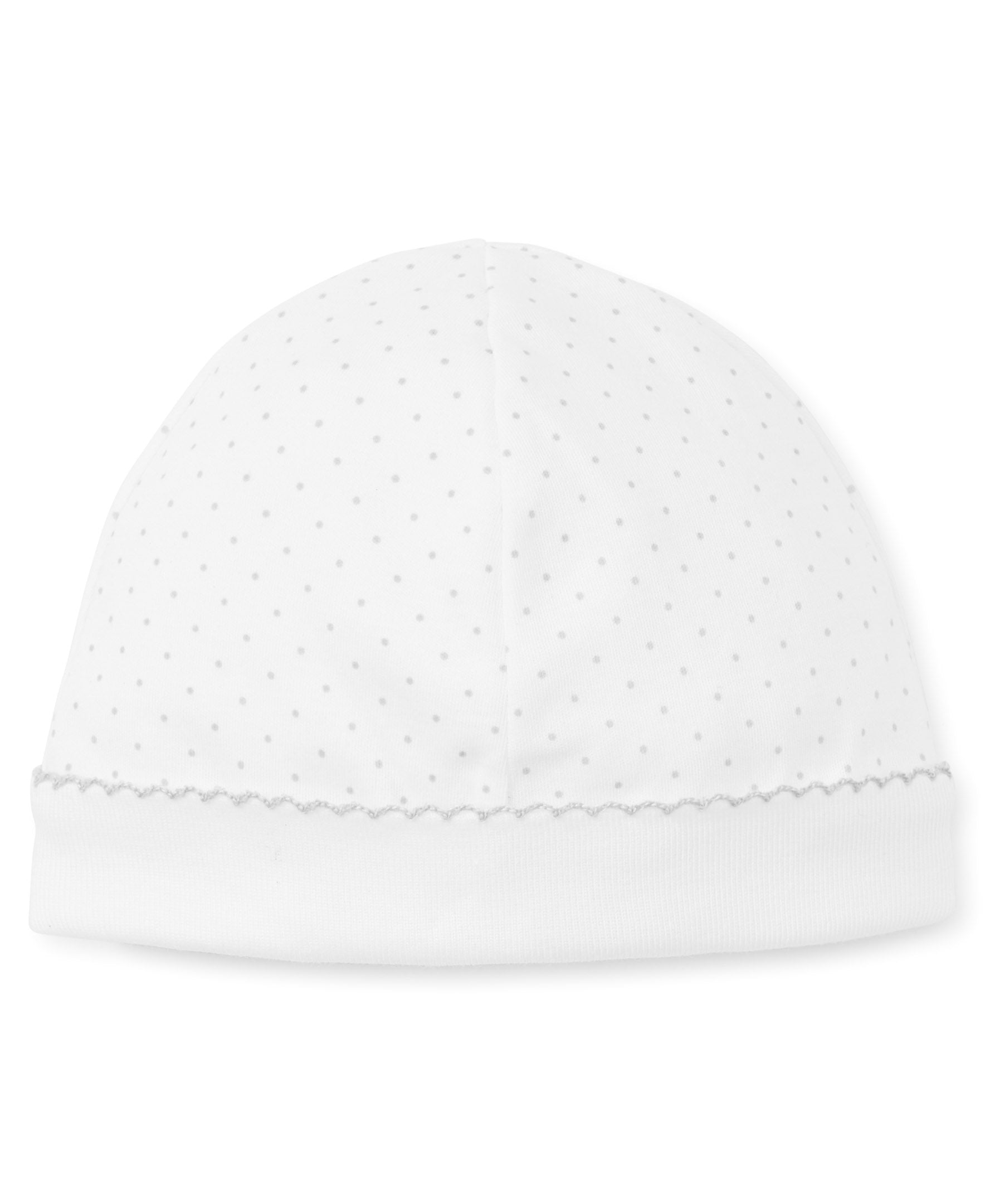 Personalized White/Silver New Kissy Dots Print Hat - Kissy Kissy