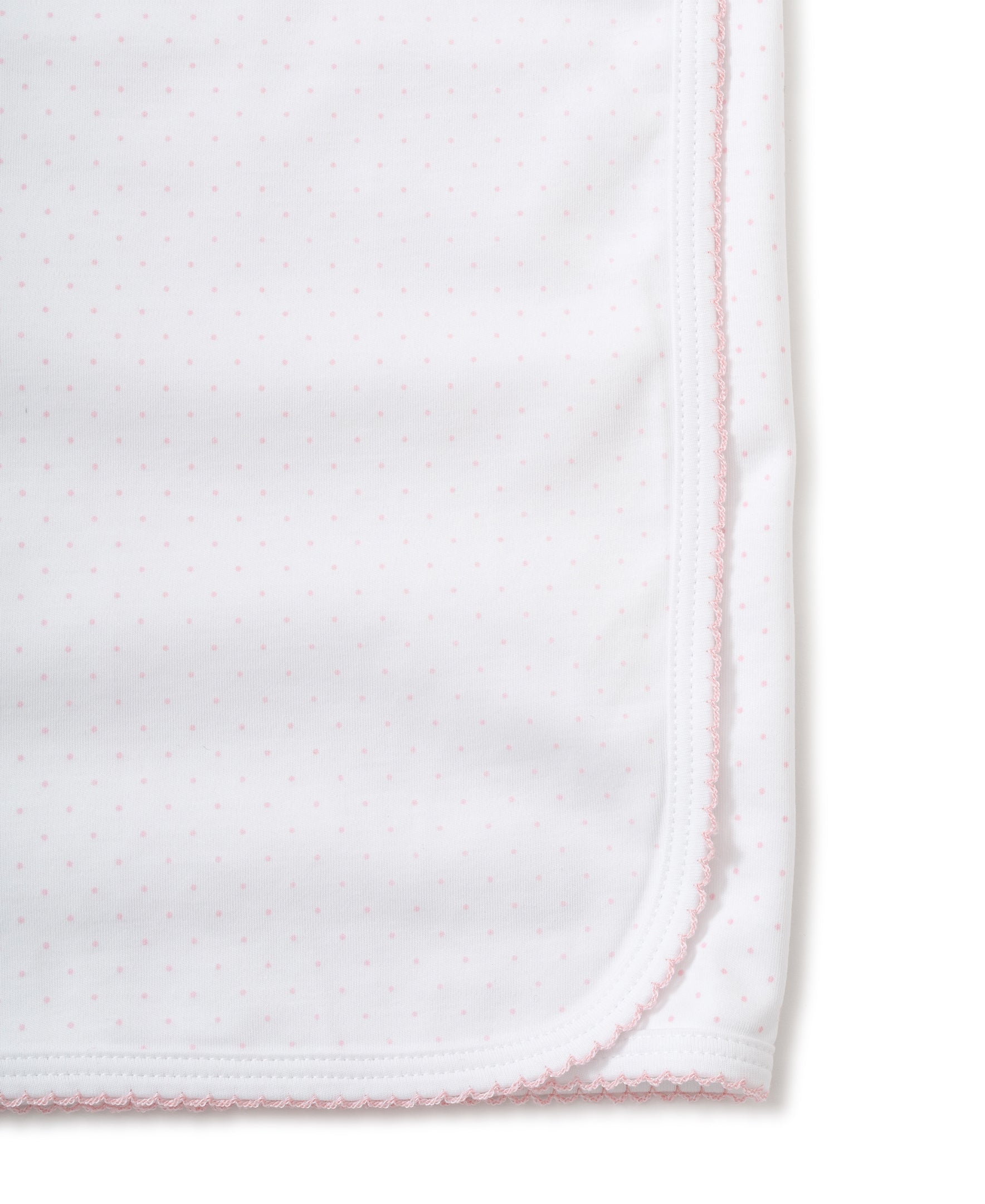Personalized White/Pink New Kissy Dots Blanket - Kissy Kissy