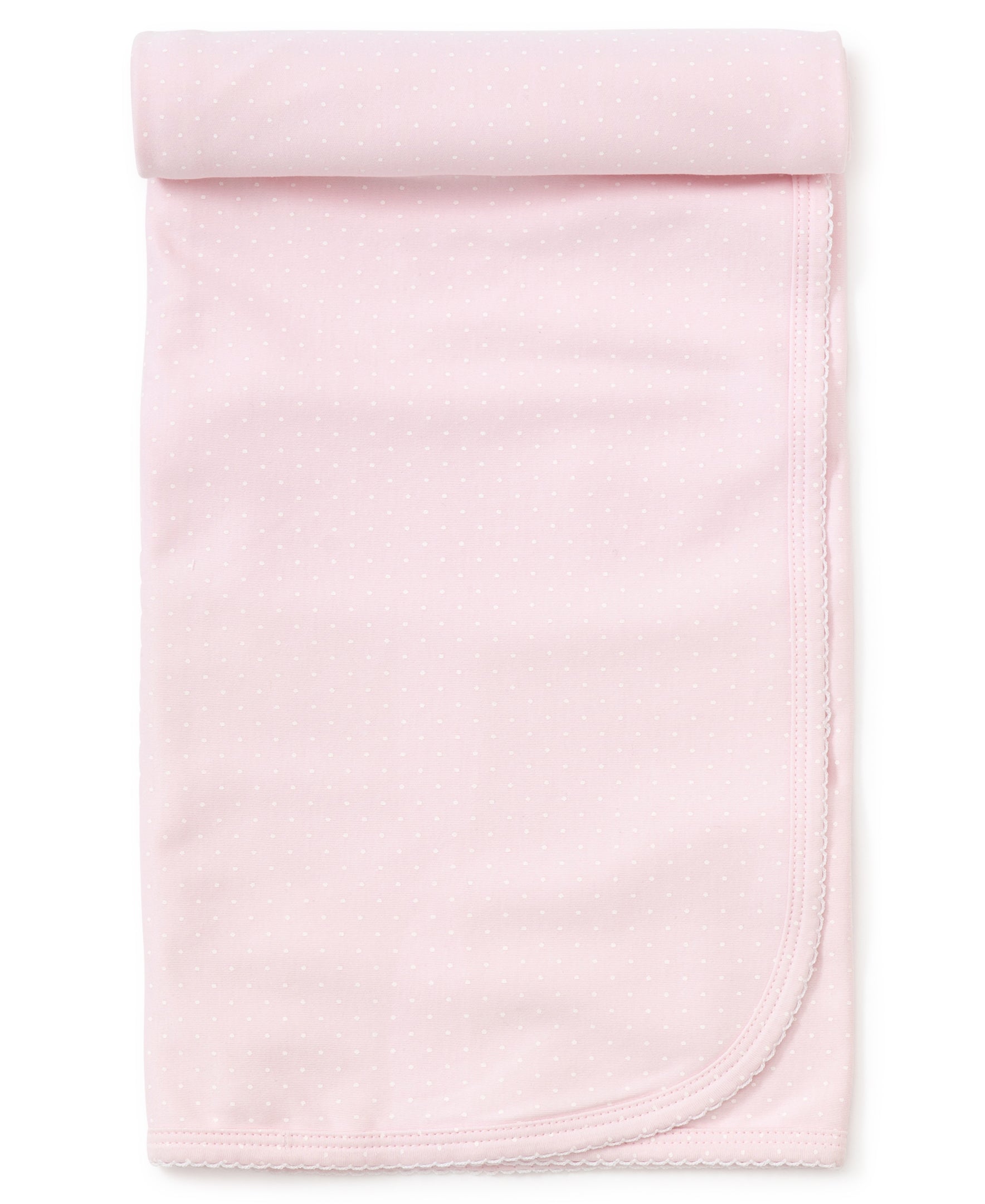 Personalized Pink/White New Kissy Dots Blanket - Kissy Kissy