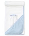 Blue/White New Kissy Dots Hooded Towel & Mitt Set - Kissy Kissy
