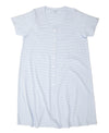 Simple Stripes Blue Adult Nightgown - Kissy Kissy
