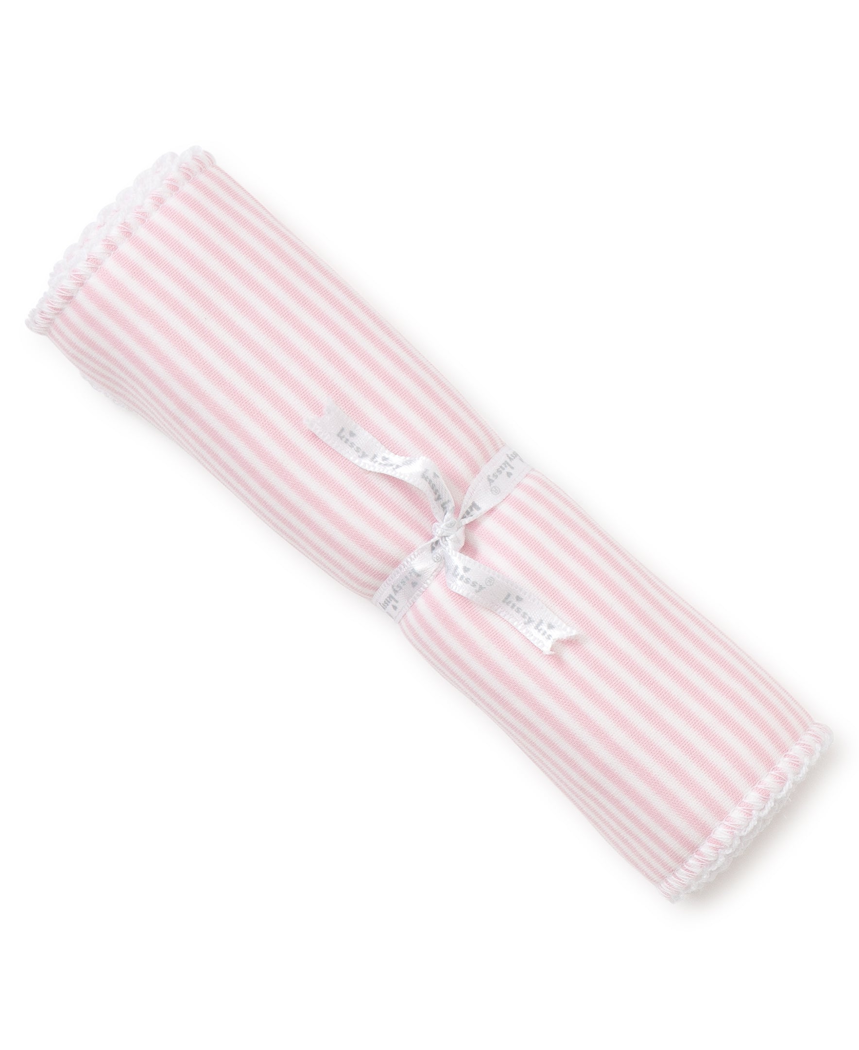 Simple Stripes Pink Burp Cloth - Kissy Kissy