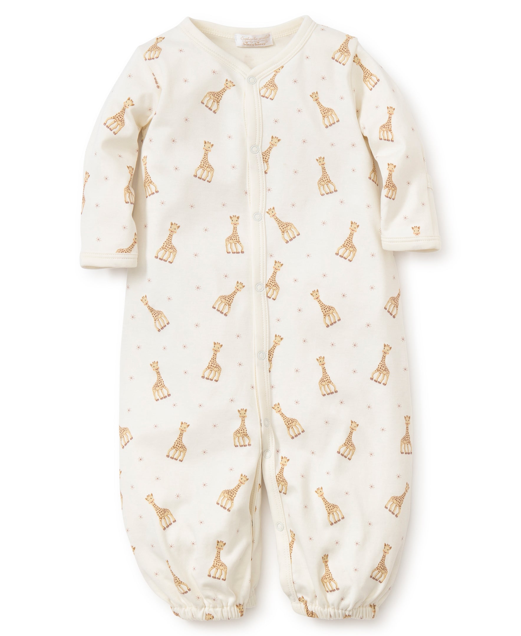 Sophie la girafe Ecru Print Converter Gown - Kissy Kissy