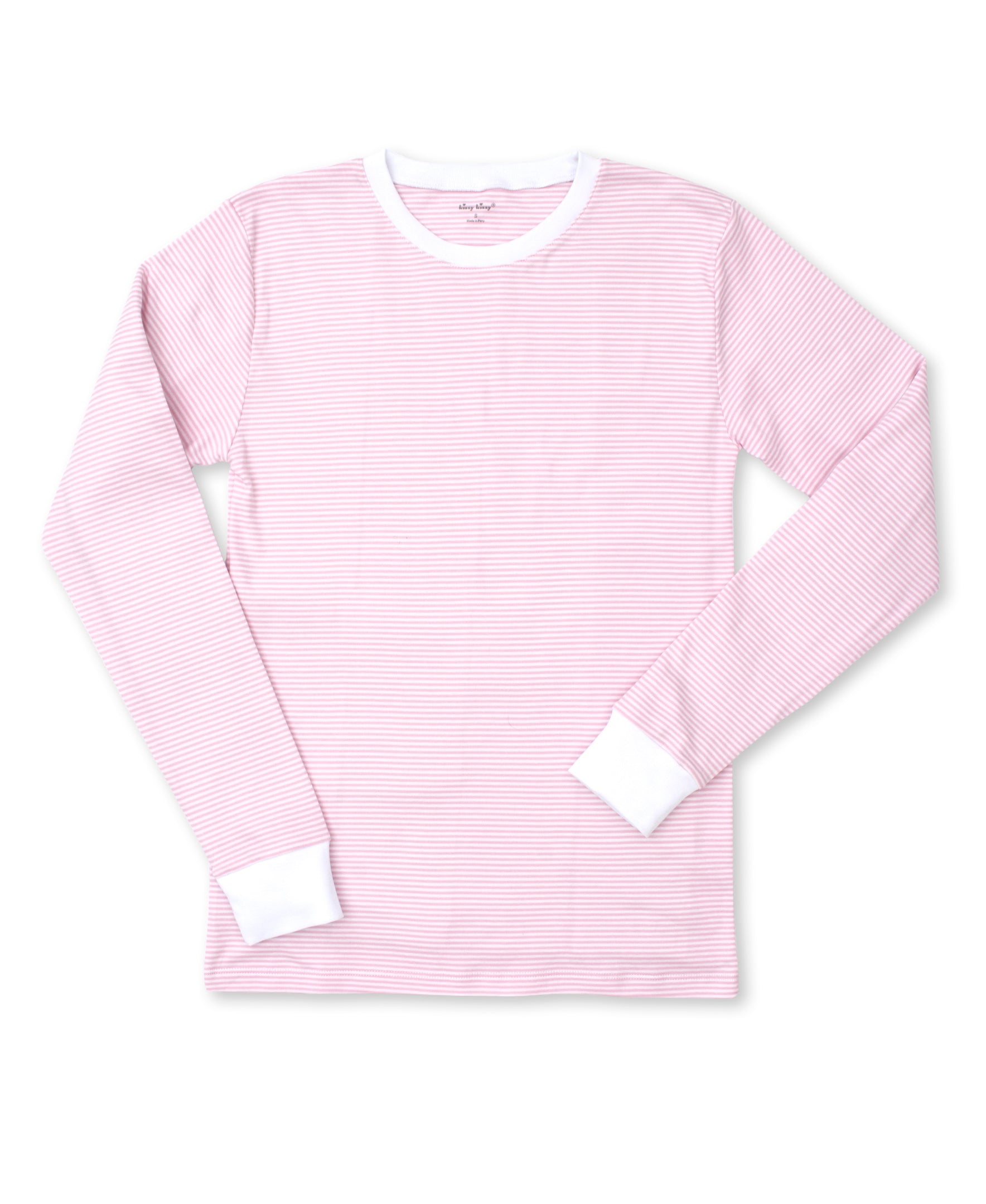 Simple Stripes Pink Adult Pajama Top - Kissy Kissy
