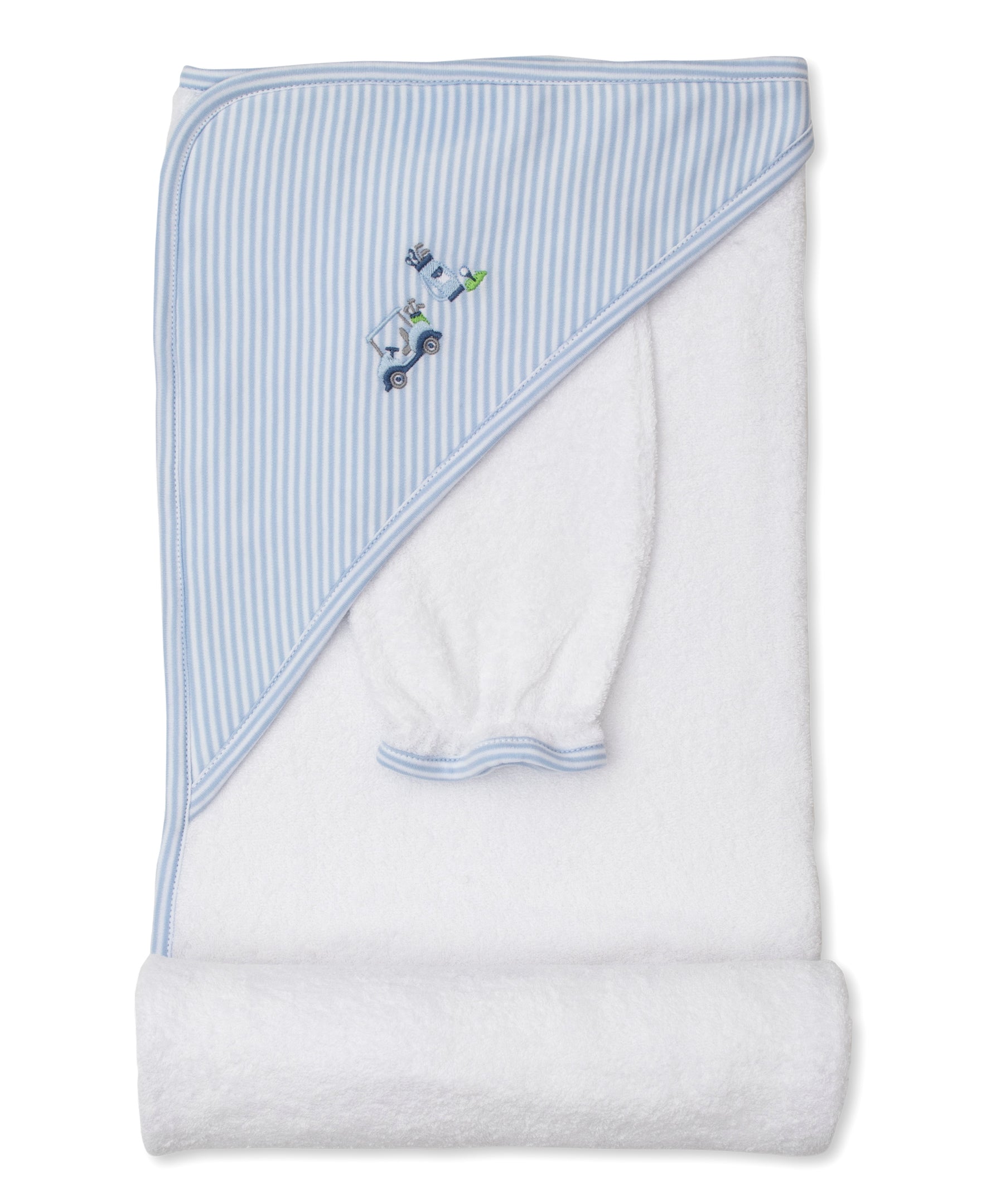 Kissy Golf Club Blue Hooded Towel & Mitt Set - Kissy Kissy