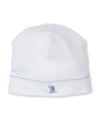 Hand Emb. SCE Safari Style White/Blue Hat - Kissy Kissy