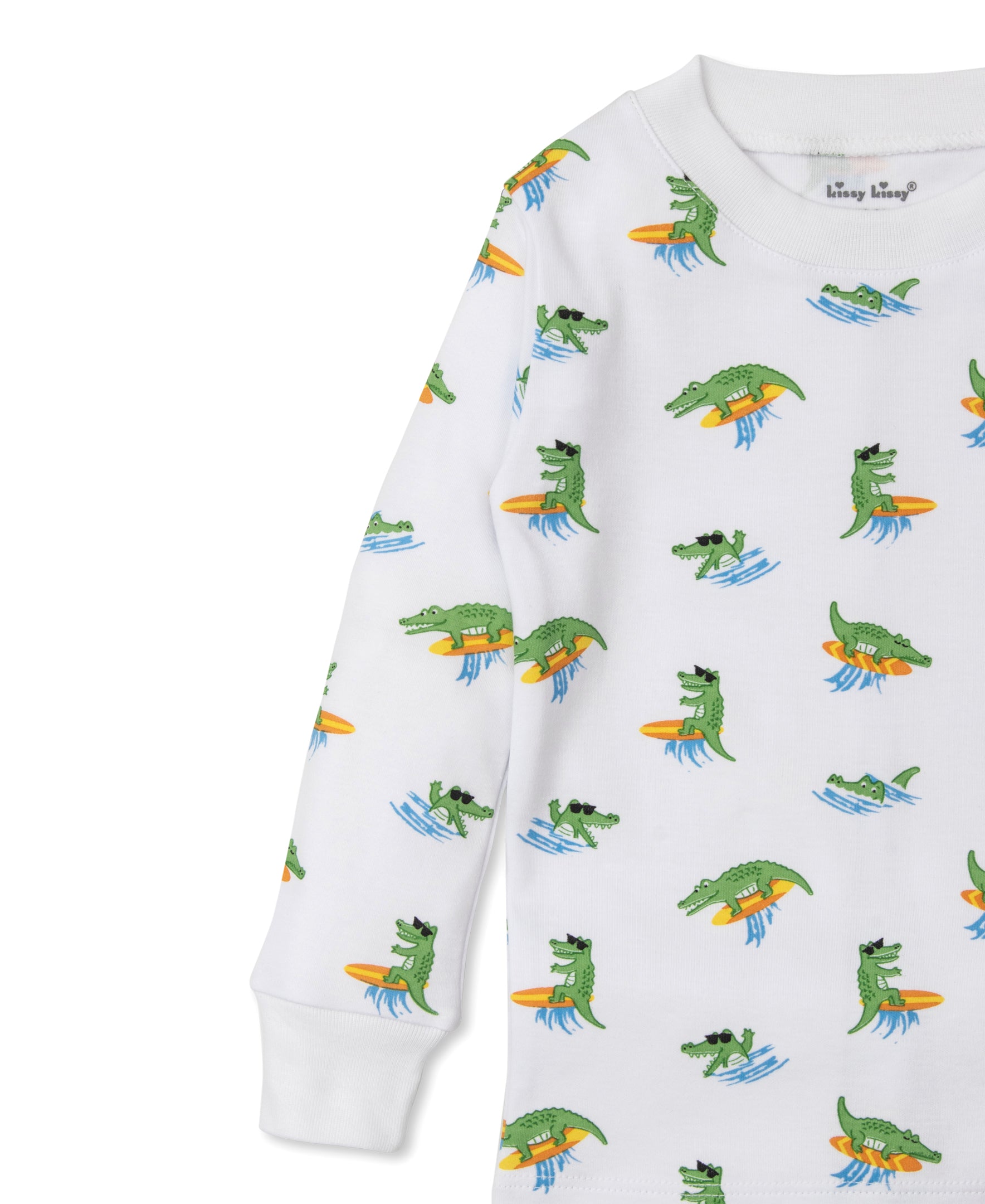 Crocodile Capers Toddler Pajama Set - Kissy Kissy