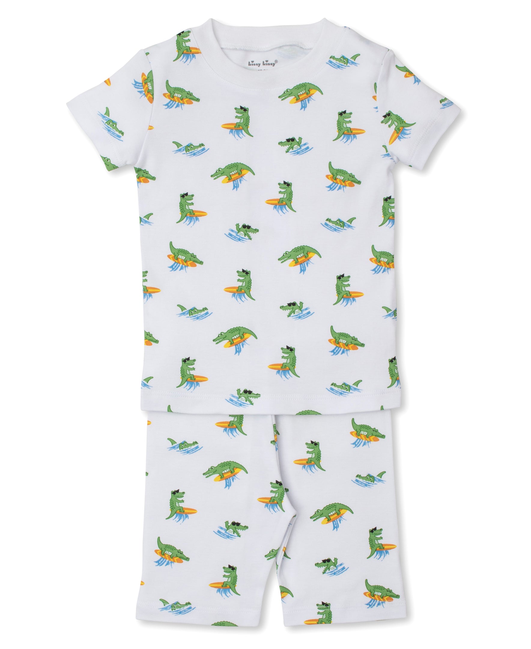 Crocodile Capers Toddler Short Pajama Set - Kissy Kissy