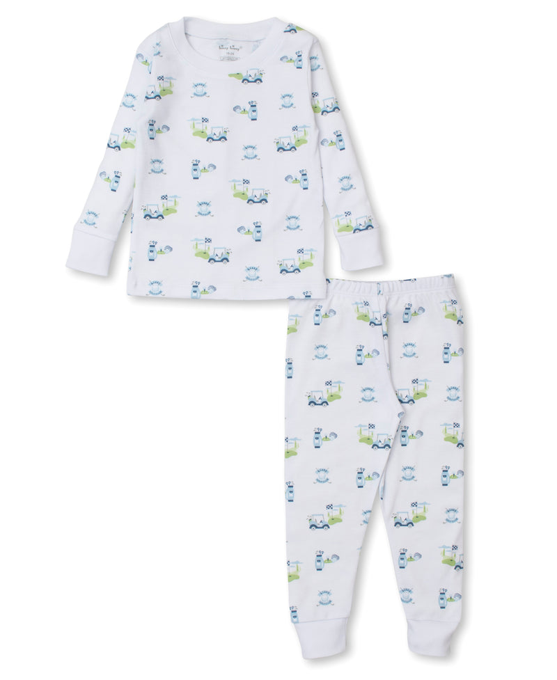 Kissy Golf Club Blue Pajama Set Kissy Kissy, LLC Pima Cotton Pajamas