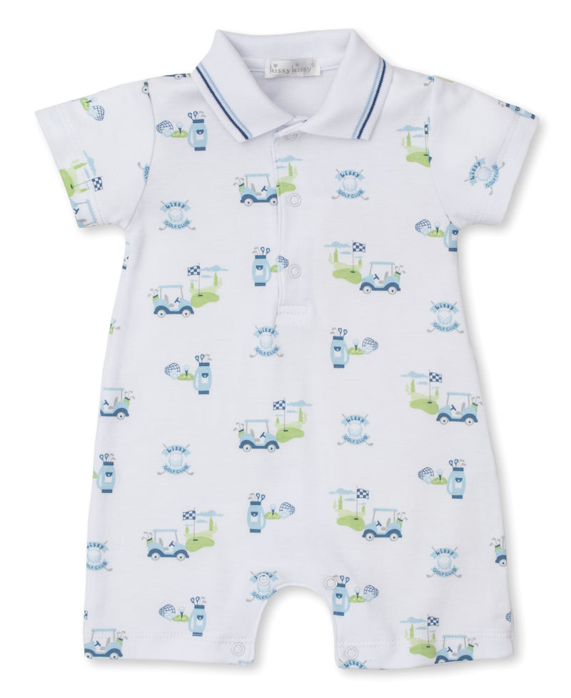 Kissy Golf Club Blue Short Playsuit