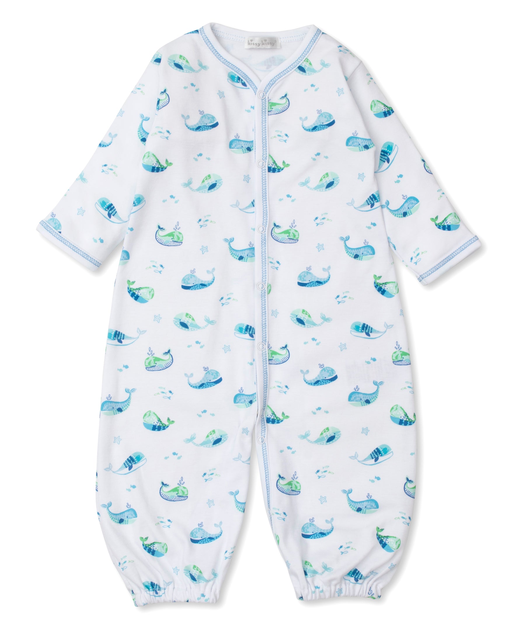 Watercolor Whales Convertible Gown