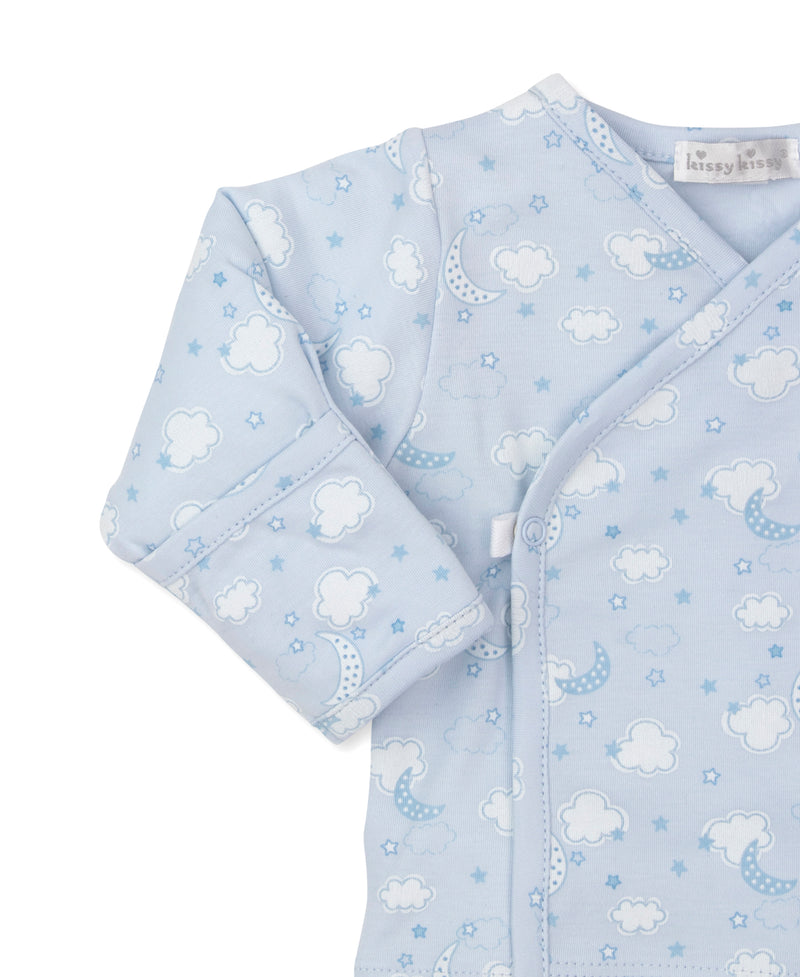 Night Clouds Blue Footed Pant Set - Kissy Kissy