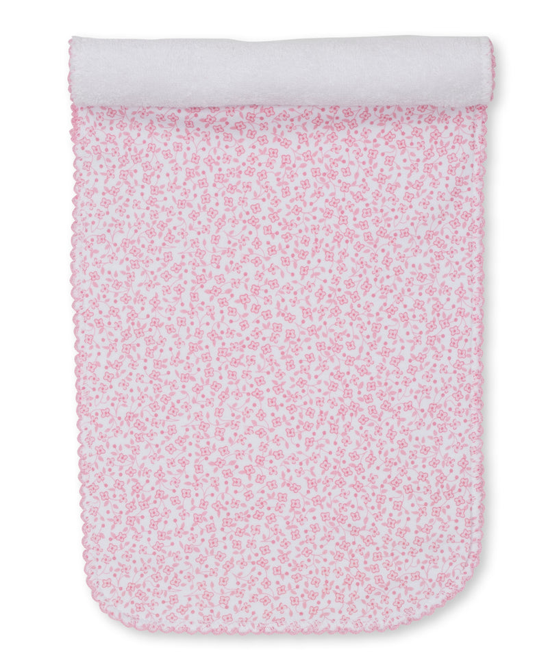 Petite Blooms Pink Burp Cloth - Kissy Kissy
