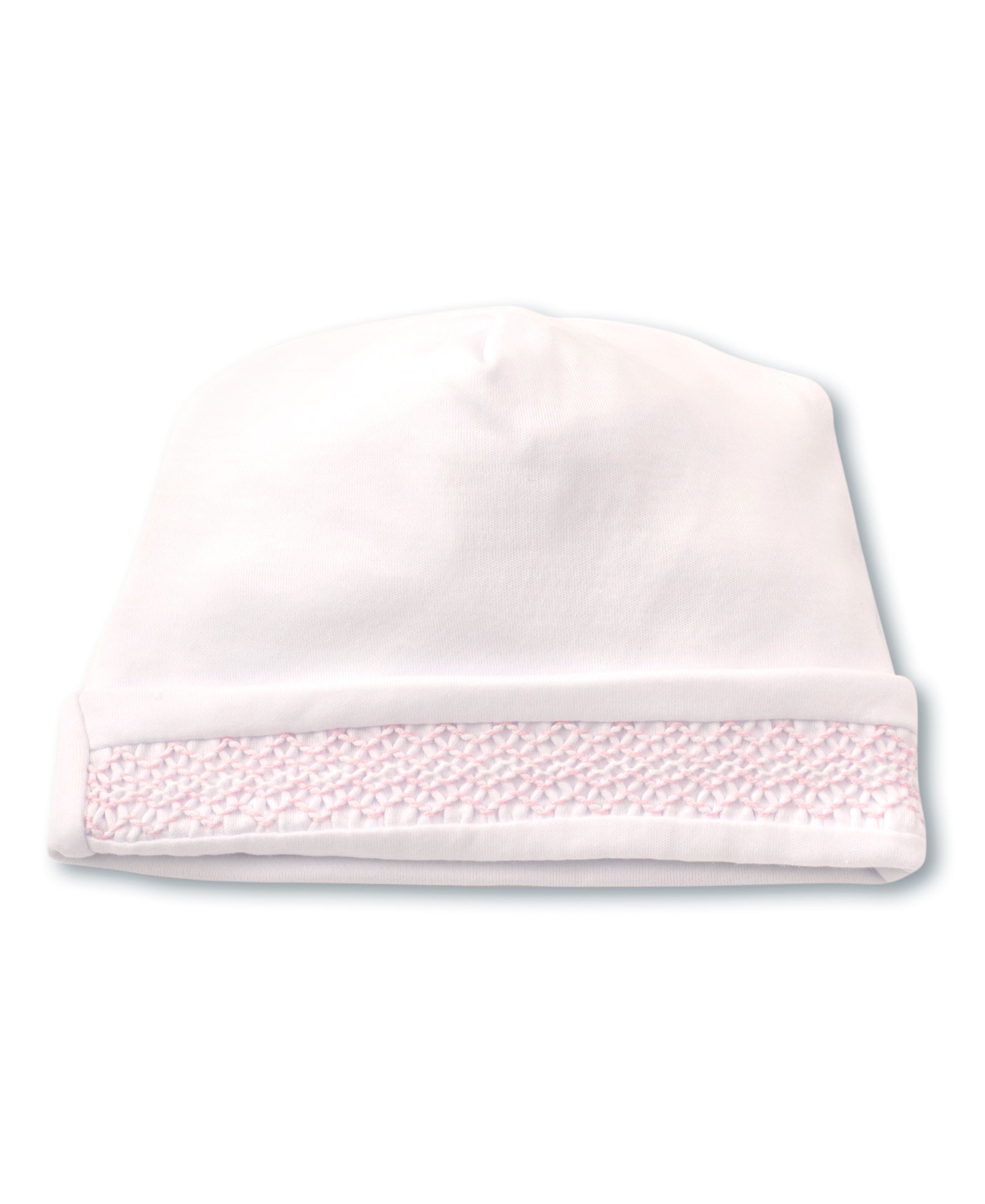 Hand Smocked CLB Charmed White/Pink Hat - Kissy Kissy