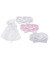 Pink Dot 3 Pack Headband Set w/ Tulle Bag - Kissy Kissy