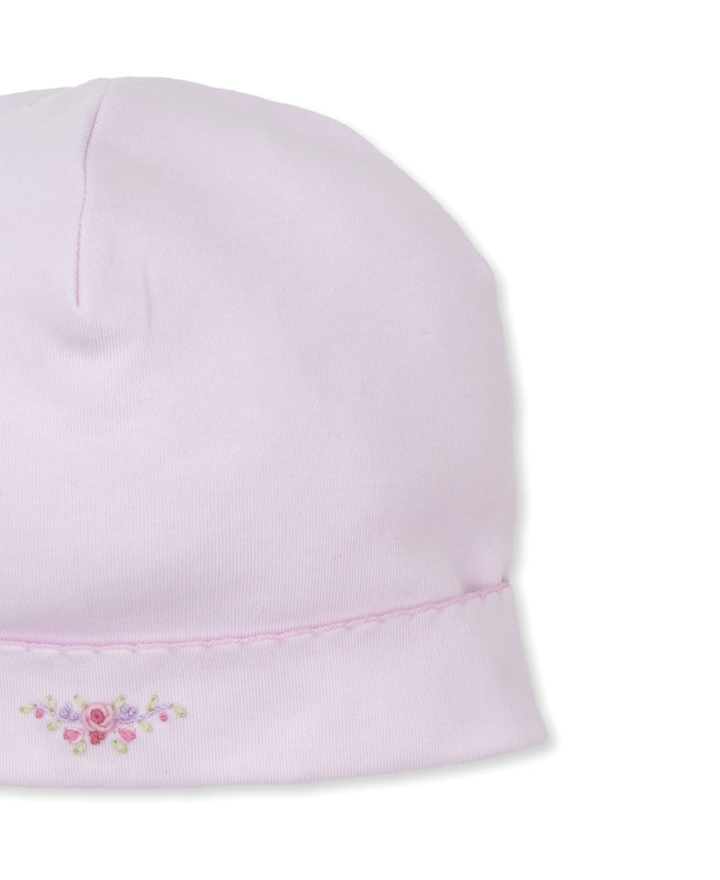 Hand Embroidered SCE Hearts Abloom Pink Hat - Kissy Kissy
