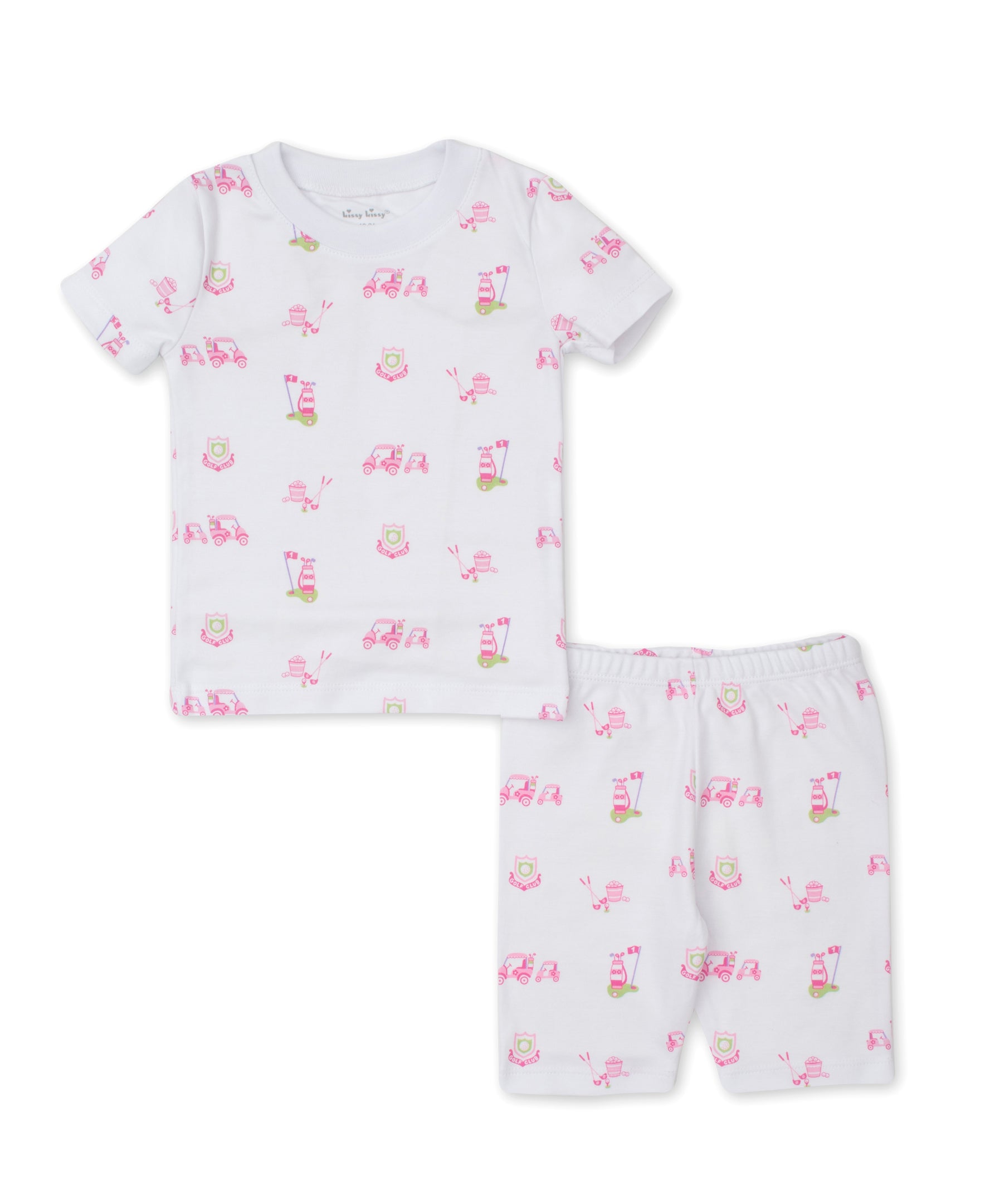 Hole In One Pink Toddler Short Pajama Set - Kissy Kissy