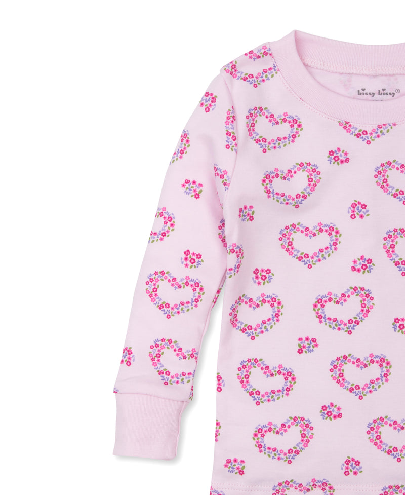 Hearts Abloom Print Pajama Set - Kissy Kissy