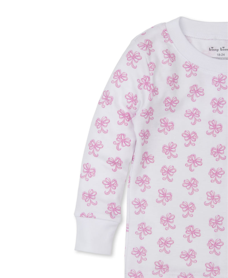 Bows All Around Pink Toddler Pajama Set - Kissy Kissy