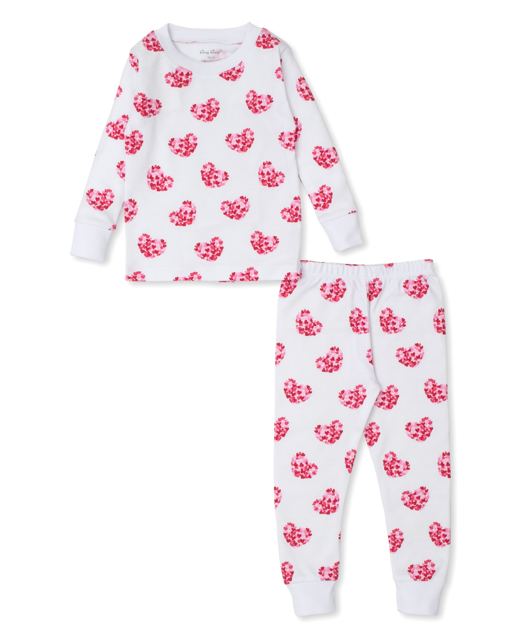 Heart of Hearts Toddler Pajama Set - Kissy Kissy