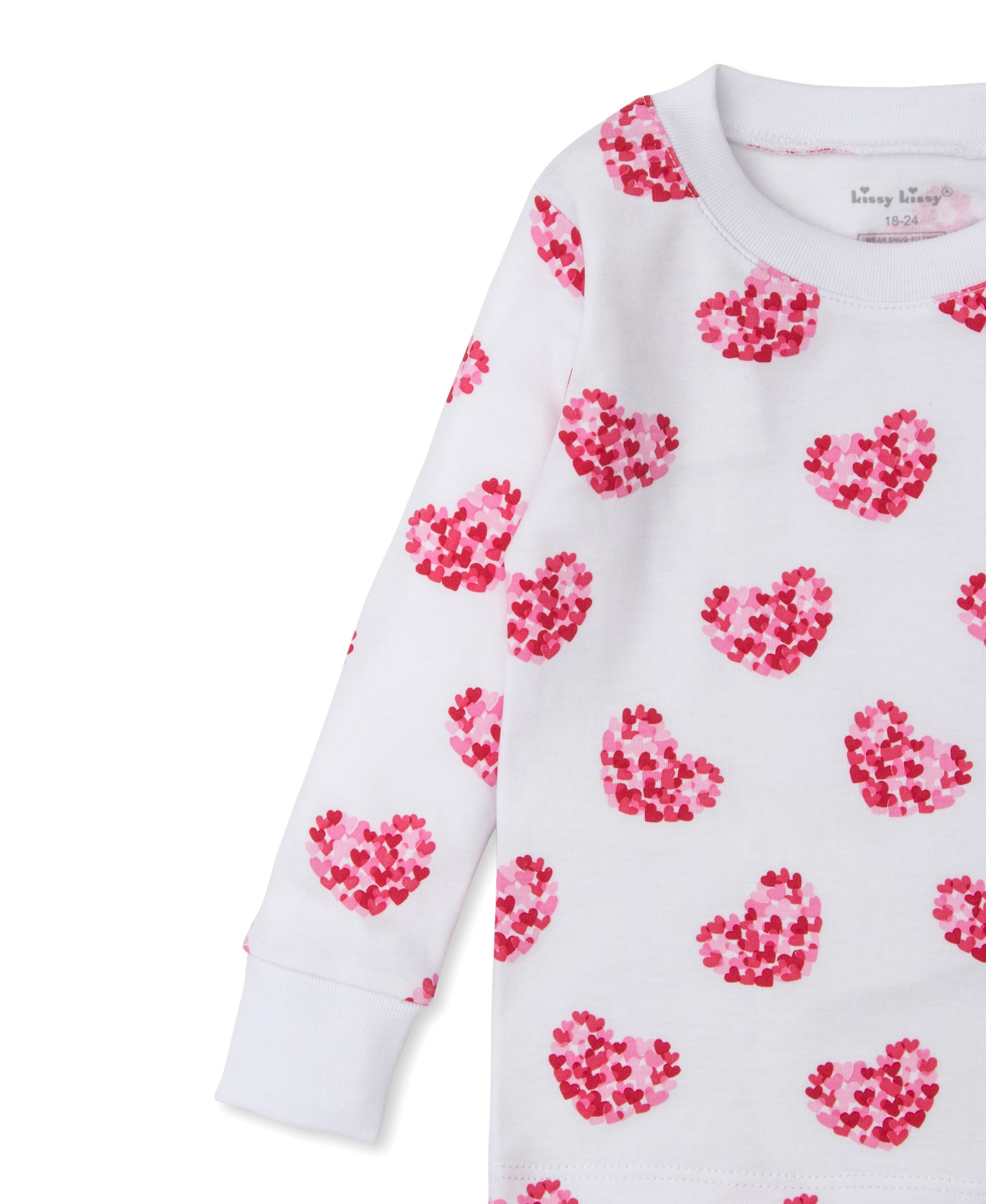 Heart of Hearts Toddler Pajama Set - Kissy Kissy