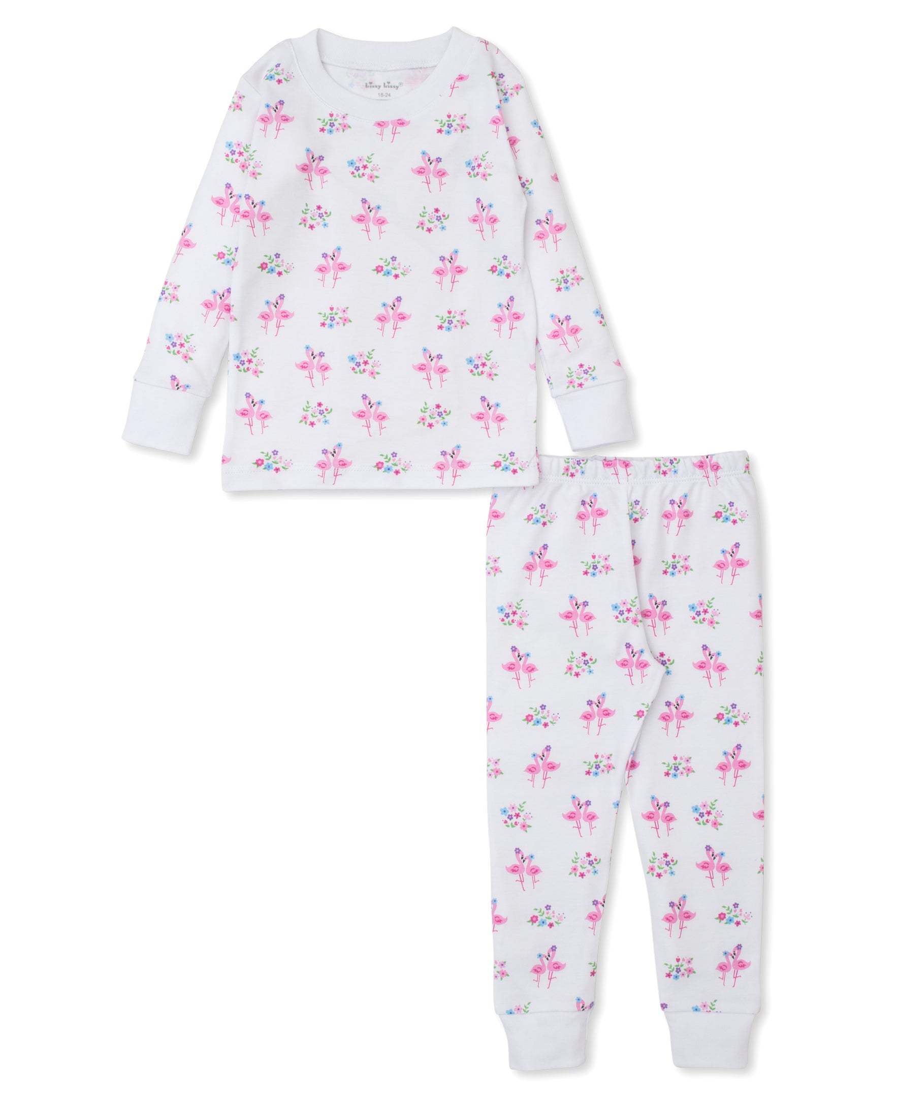 Flamingo Flower Fiesta Toddler Pajama Set - Kissy Kissy