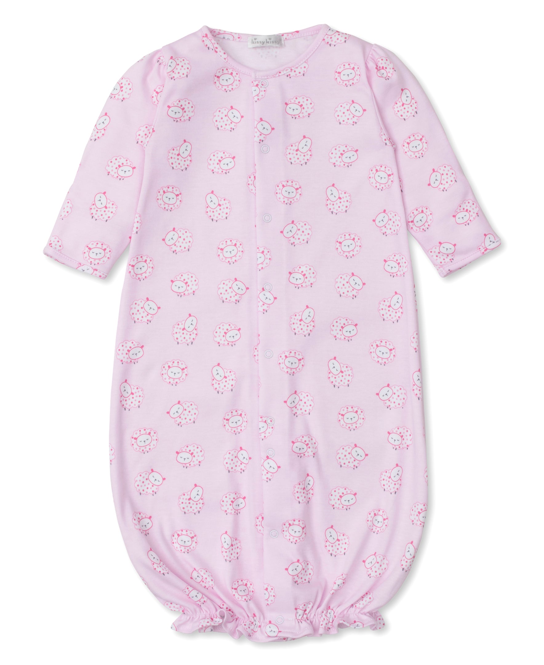 Fleecy Sheep Pink Convertible Gown - Kissy Kissy