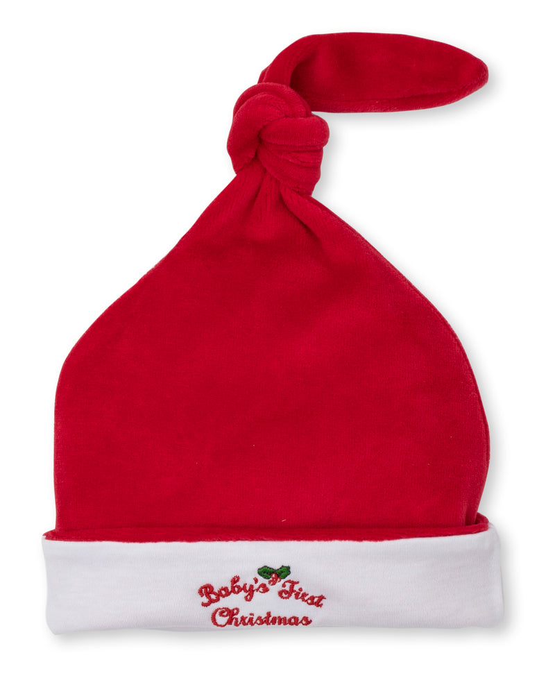 Baby's First Christmas 23 Velour Stocking Hat - Kissy Kissy