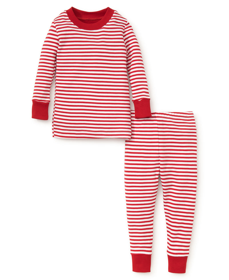 Santa's Sleigh Stripe Pajama Set - Kissy Kissy