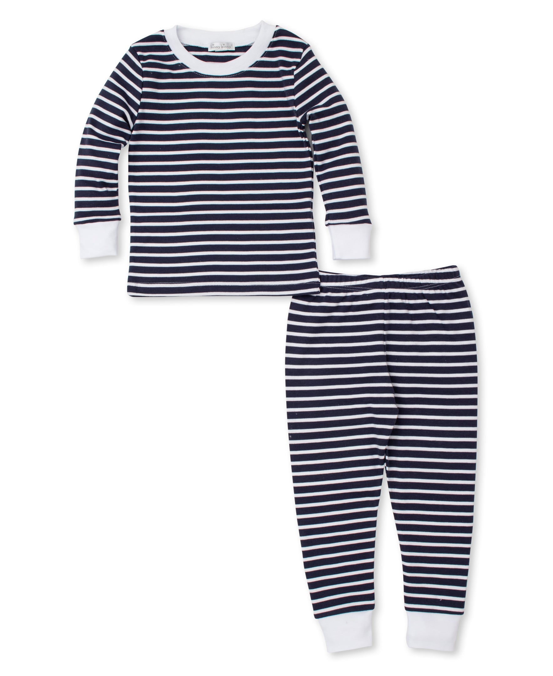 Team Stripes Navy Toddler Pajama Set - Kissy Kissy