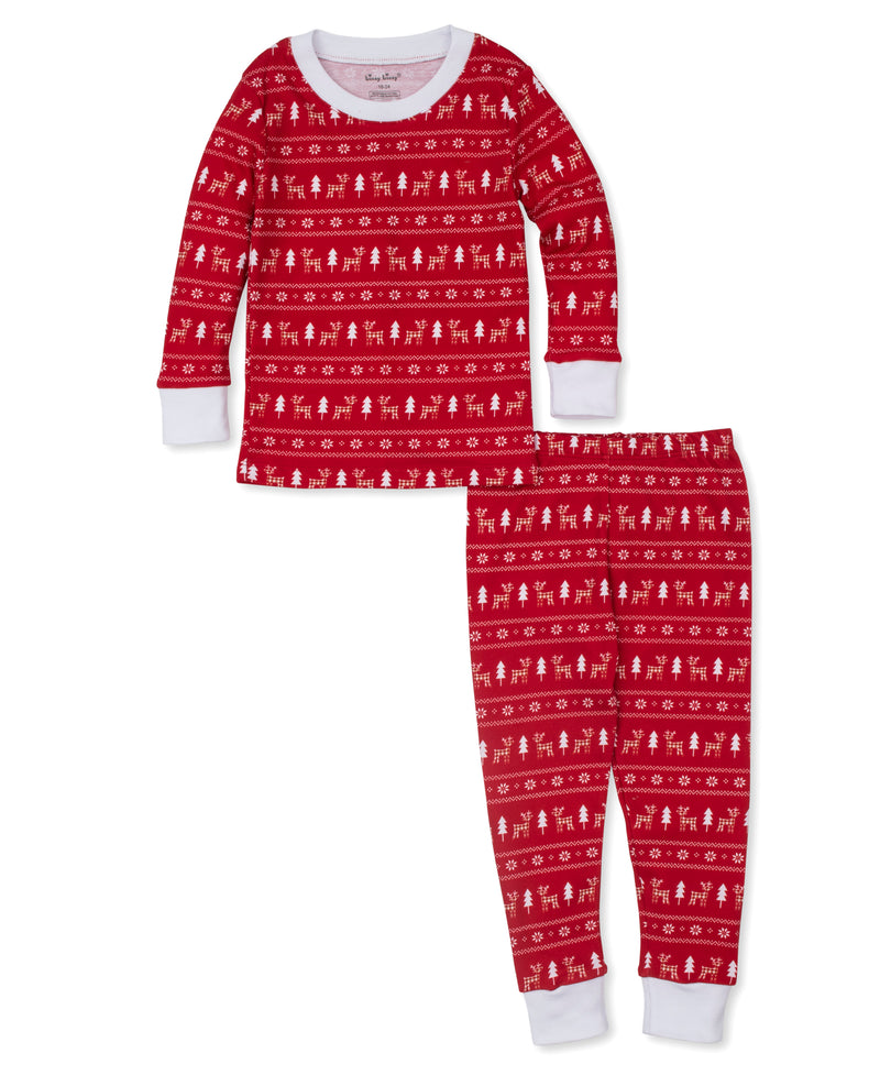 Reindeer Checks Pajama Set (12M-24M) - Kissy Kissy