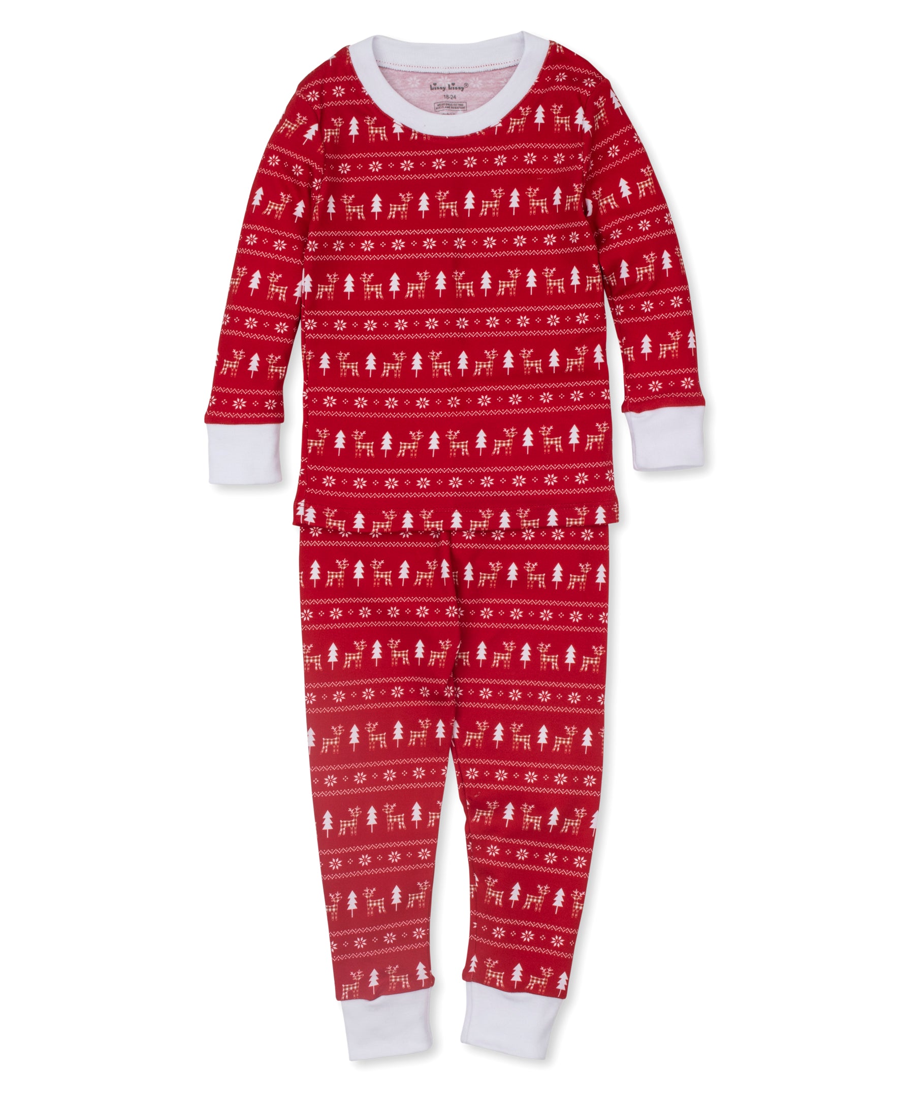 Christmas Reindeer Kids Pajama Set (8-10) - Kissy Kissy