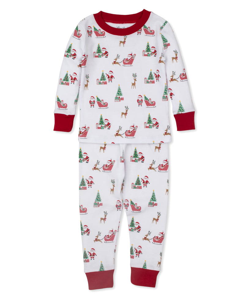 Santa's Sleigh Toddler Pajama Set - Kissy Kissy