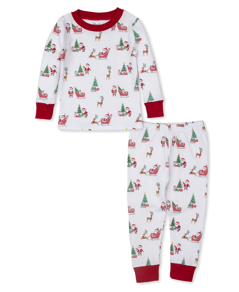 Santa's Sleigh Toddler Pajama Set - Kissy Kissy
