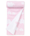 Pink Elephant Knit Novelty Blanket - Kissy Kissy