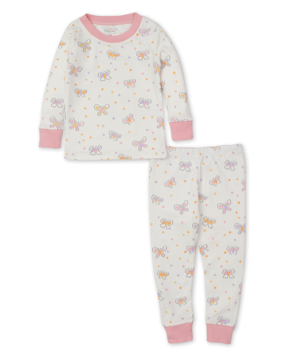Kissy Love Butterfly Kids Pajama Set (Size 6) - Kissy Kissy